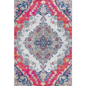 Multi Bohemian FLAIR Boho Vintage Medallion Area Rug
