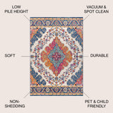 Bohemian FLAIR Boho Medallion Area Rug