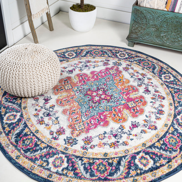 Bohemian-FLAIR-Boho-Medallion-Round-Area-Rug-Area-Rugs