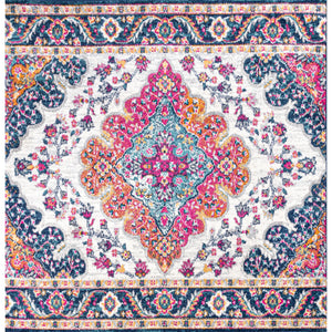 Bohemian FLAIR Boho Vintage Medallion Square Area Rug