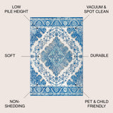 Bohemian FLAIR Boho Medallion Area Rug