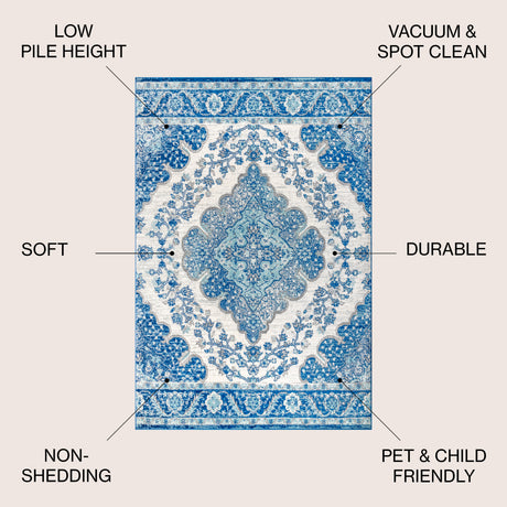 Bohemian FLAIR Boho Medallion Area Rug