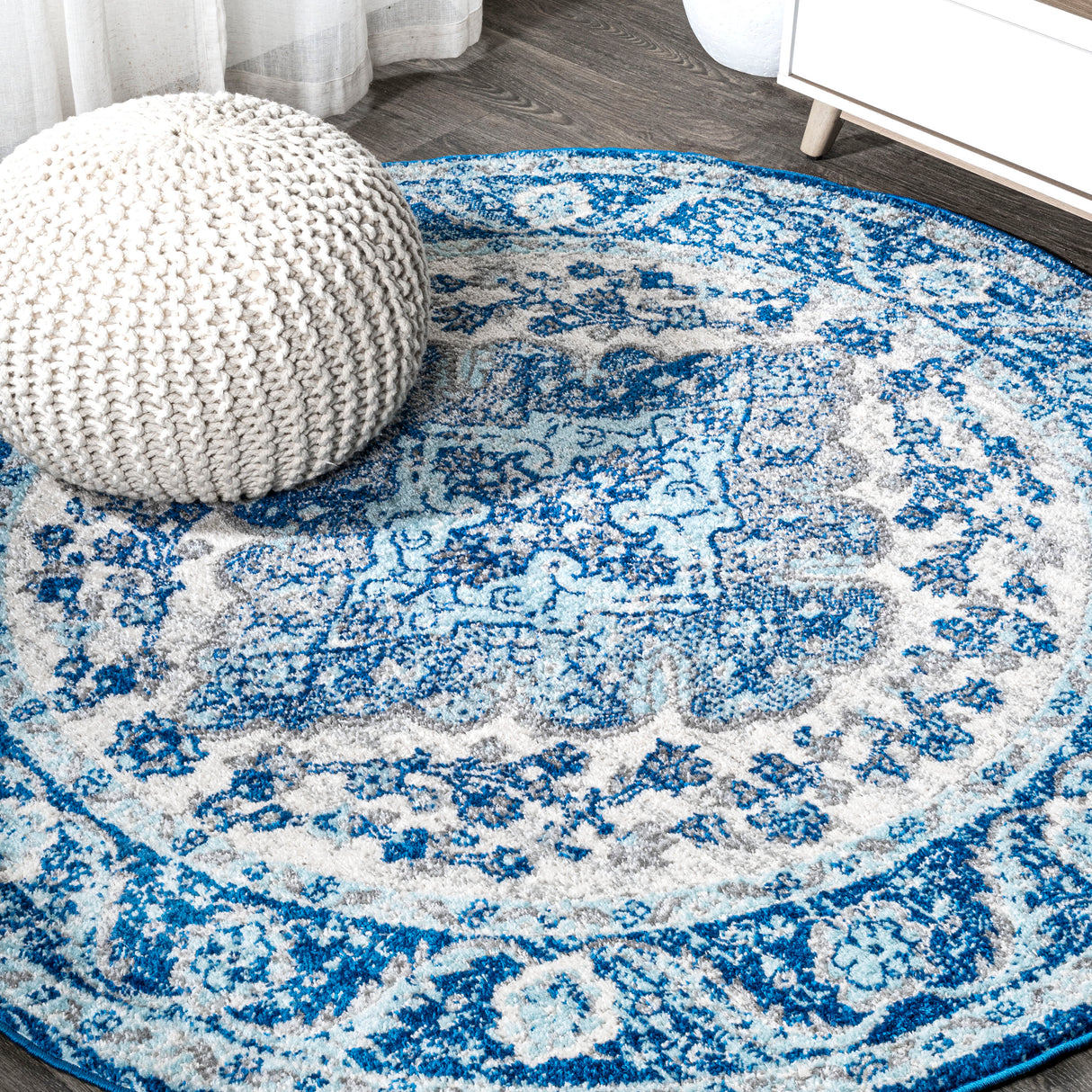 Bohemian FLAIR Boho Medallion Round Area Rug