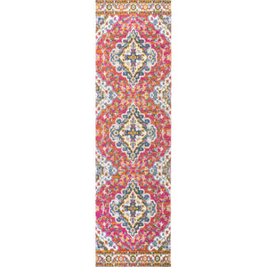 Bohemian FLAIR Boho Vintage Medallion Runner Rug