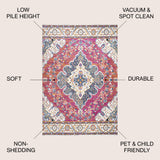 Bohemian FLAIR Boho Medallion Area Rug