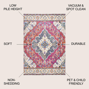 Bohemian FLAIR Boho Medallion Area Rug