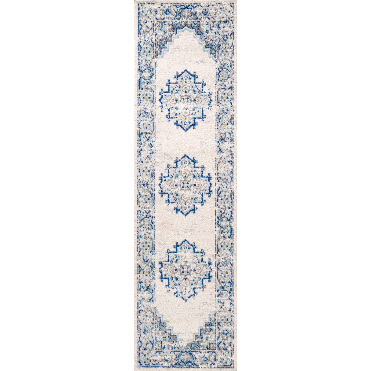 Inigo Cottage Medallion Runner Rug