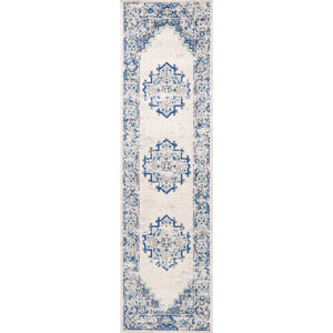 Inigo Cottage Medallion Runner Rug