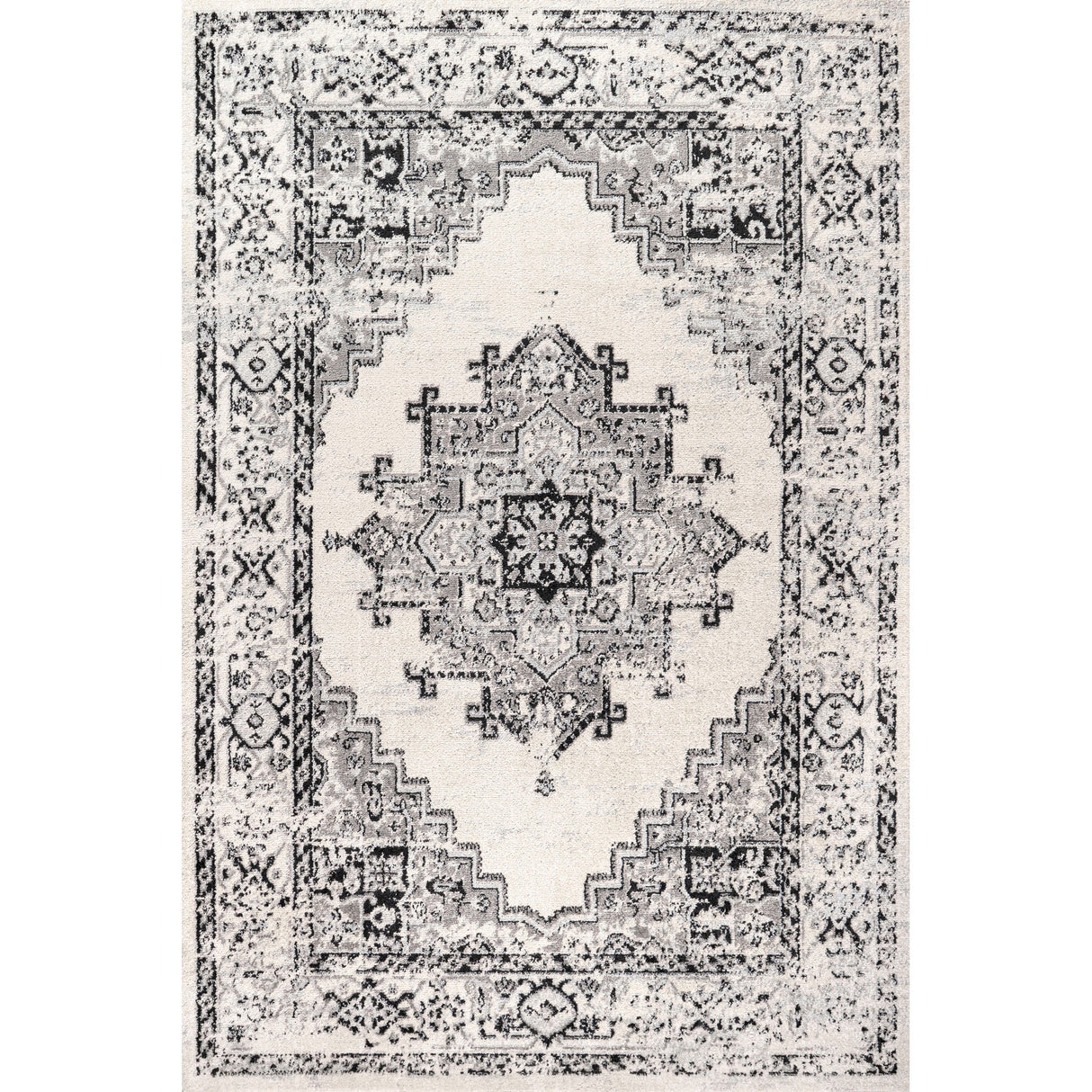 Inigo Cottage Medallion Area Rug