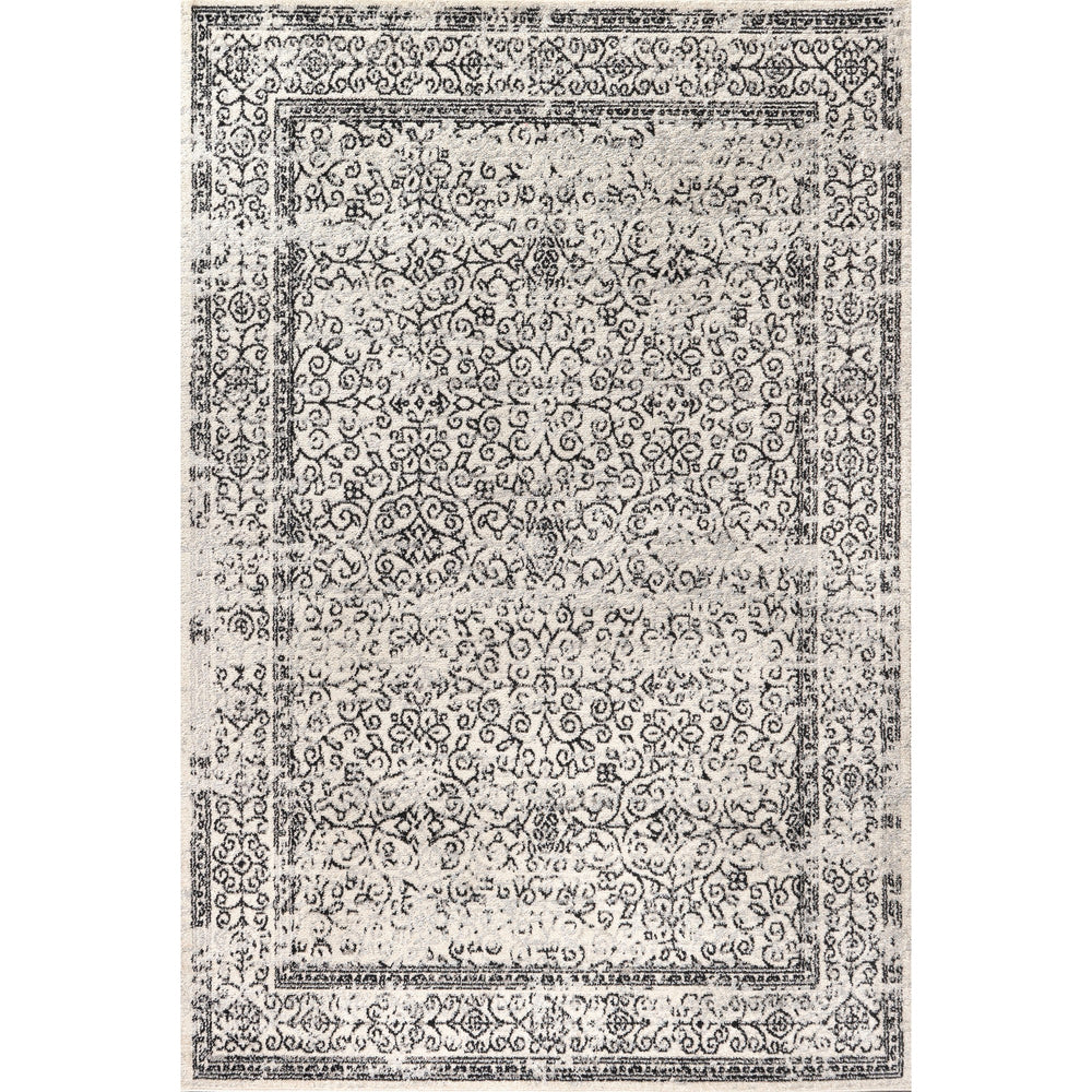 Gray Ferro Filigree Area Rug