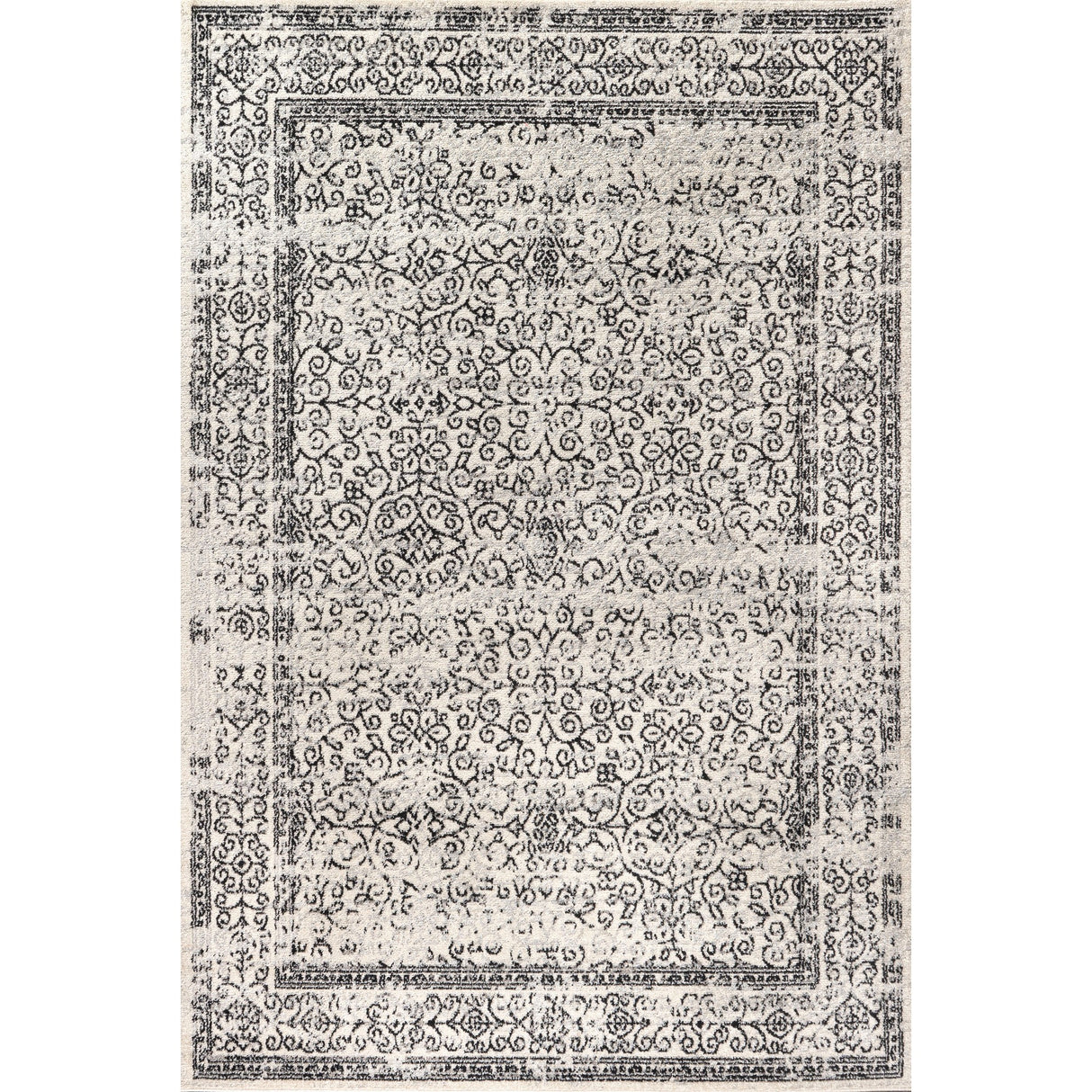 Gray Ferro Filigree Area Rug