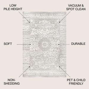 Scala Ornate Bohemian Medallion Area Rug