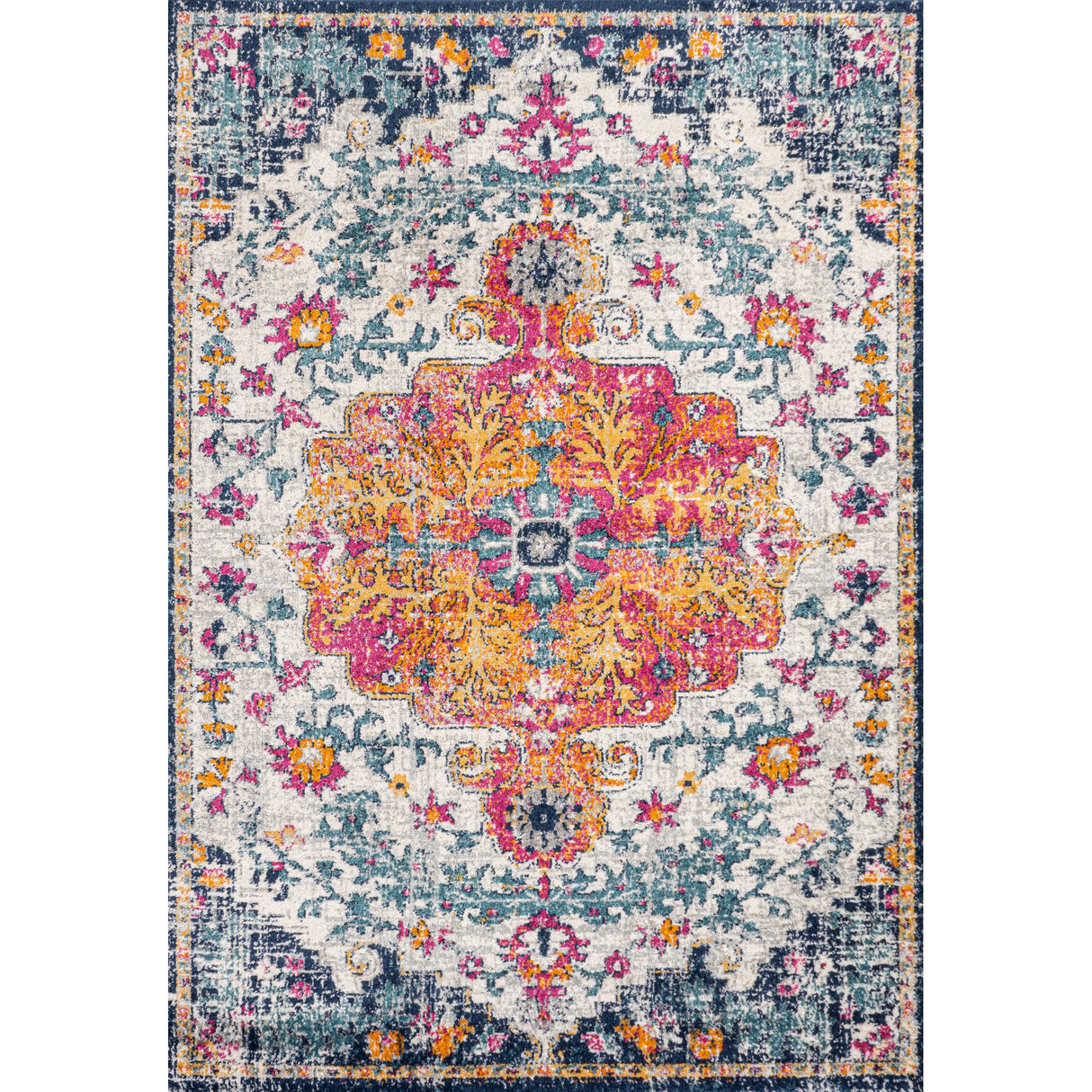 Anaise Ornate Medallion Area Rug