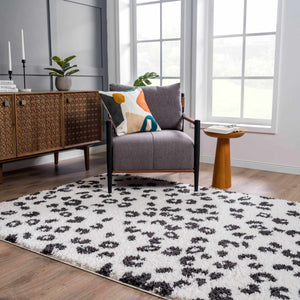 Zhen Black Spots Leopard Rug - Clearance