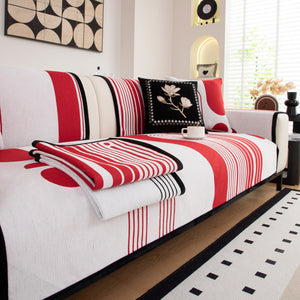 Modern Geometric Sofa Cover - Thick Woven, Pet Friendly, Stylish Couch Protector