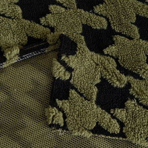 Jacquard Fleece Houndstooth Warm Cozy Couch Cover Blanket Decorative Throws for Sofas