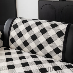 Non-Slip Chenille Sofa Slipcover Modern Geometric Sofa Protector Fits Most Sofas