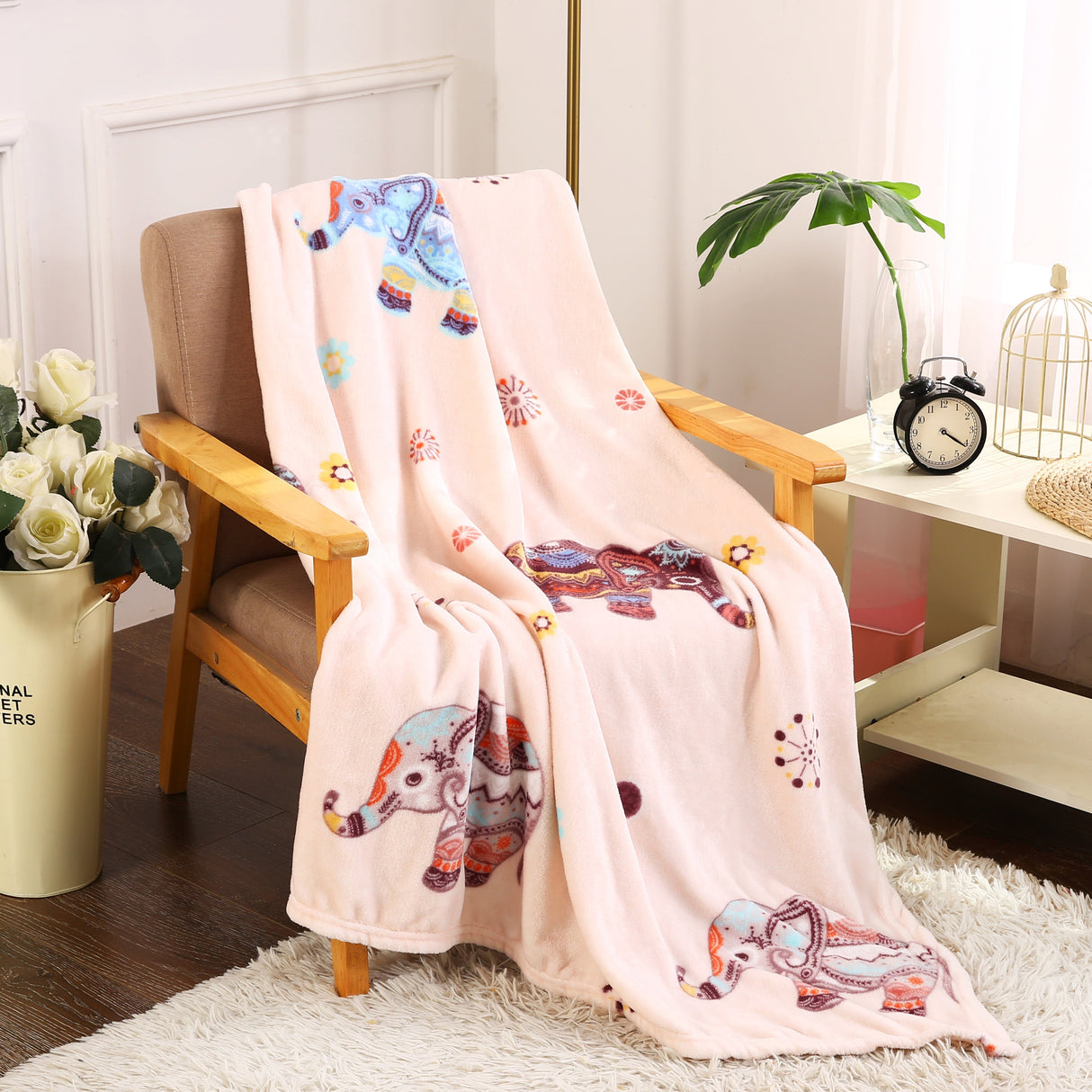 Cozy Festive Holiday Throw Blanket 50" x 60"