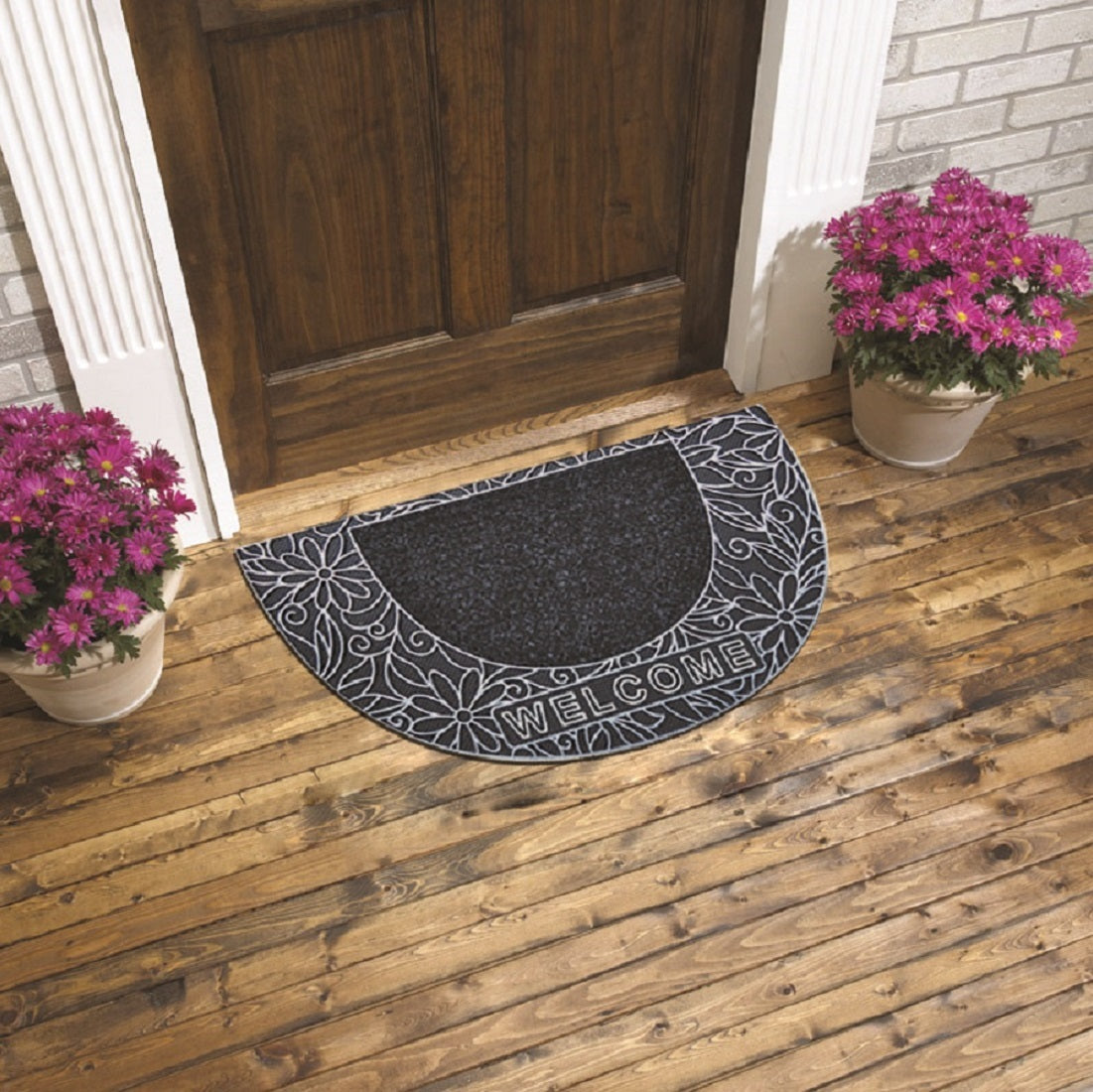 16''x28'' Half Moon Door Mat - 2 Colors!