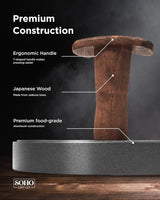 Grilling Gift for Dad, Non-Stick Hamburger Press Patty Maker, Aluminum BBQ Burger Mold “Dad Grill Boss” for Fathers Day/Birthday Boxed