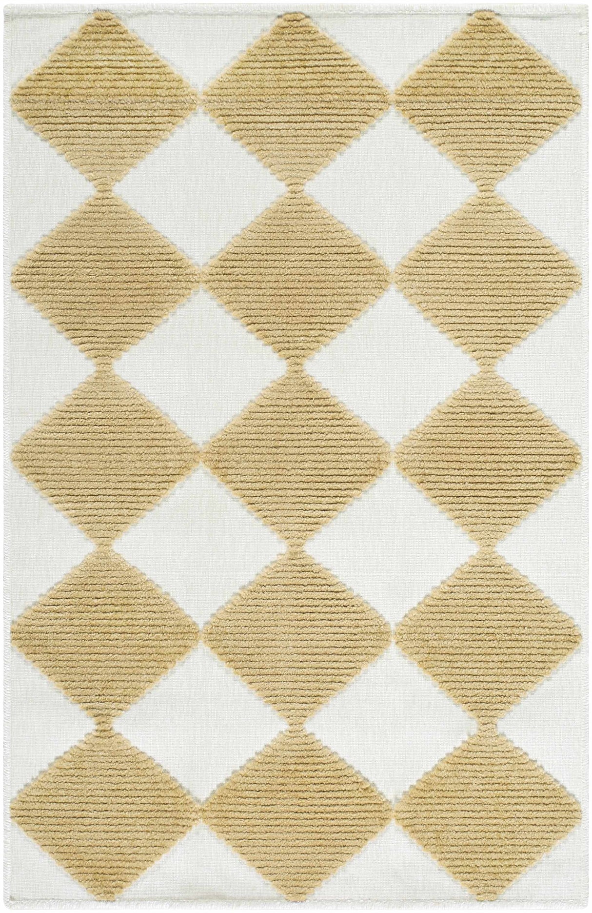 Bosley White Washable Area Rug