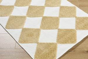 Bosley White Washable Area Rug