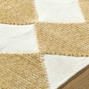 Bosley White Washable Area Rug