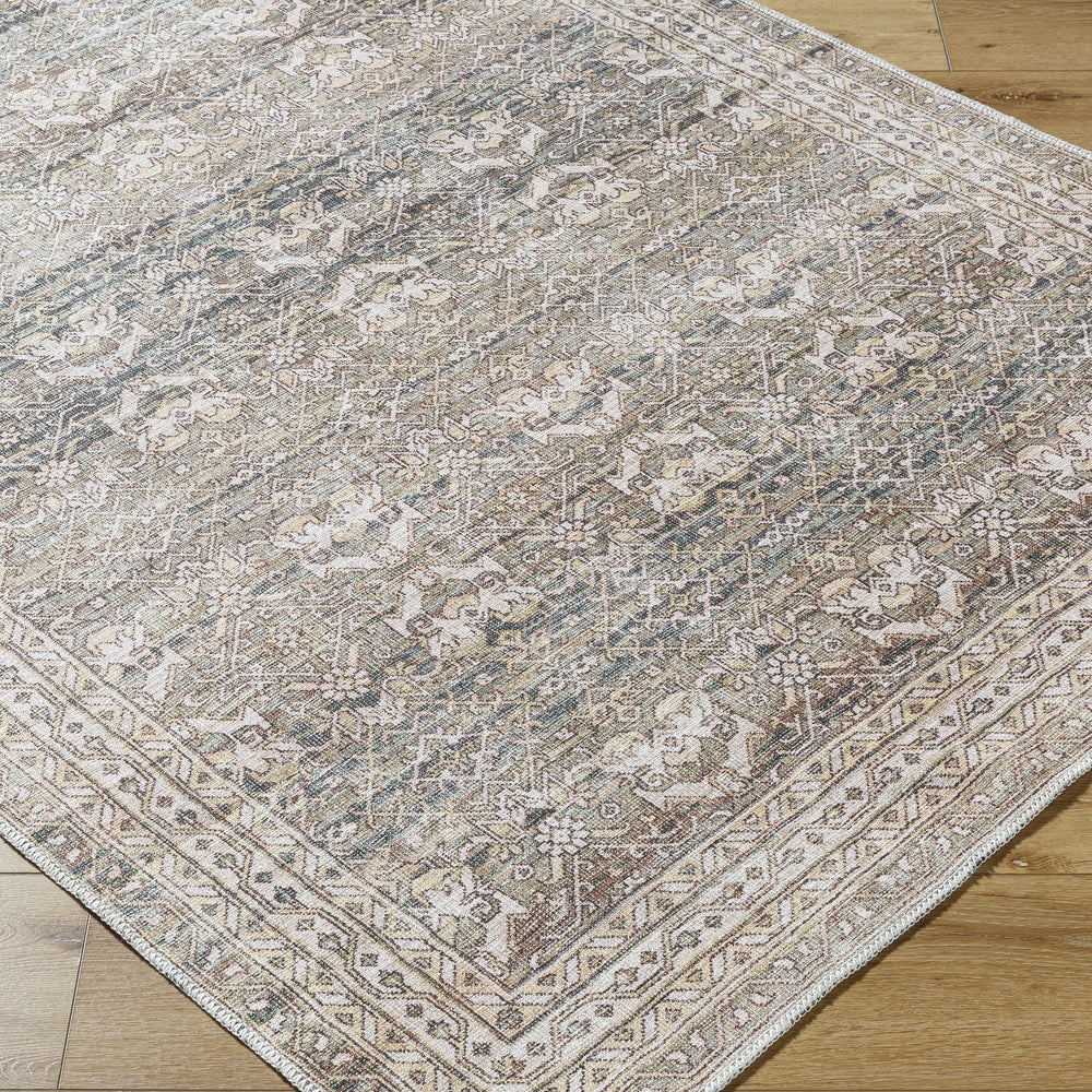 Billie Vintage Flat Pile Washable Rug