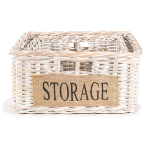 Reed Southwestern Hand-Woven Rattan Nesting Baskets with Handles
