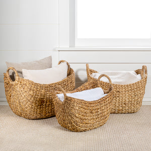 Nellie-Farmhouse-Classic-Handwoven-Hyacinth-Storage-Boat-Baskets-with-Handles-(Set-of-3)-Decorative-Baskets-&-Storage