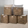 Bryce-Classic-Farmhouse-Handwoven-Hyacinth-Collapsible-Storage-Cube-Baskets-with-Handles-(Set-of-5)-Decorative-Baskets-&-Storage