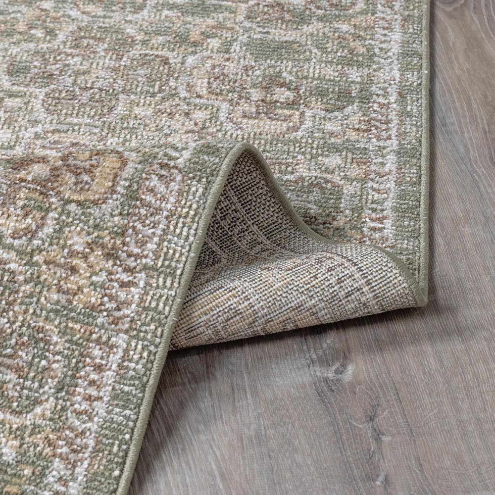 Galey Alix x Livabliss Vintage Oriental Boho Olive Myrtle Avenue II Area Rug