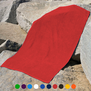 Jewel Collection Beach Towel: 100% Cotton Velour (0.83lb)