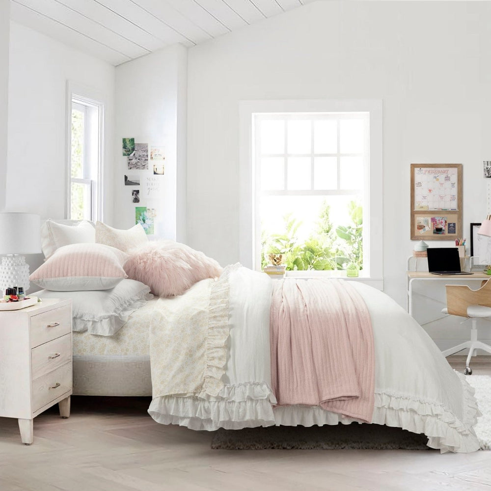 Garden Of Flowers Ruffle Sheet Set