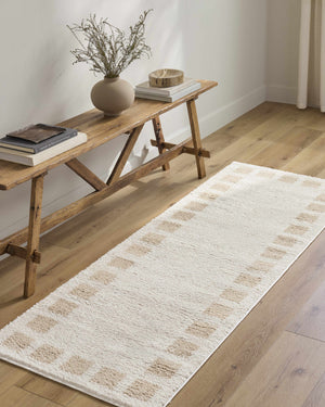 Beynon Beige Washable Area Rug
