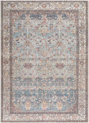 Bahram Vintage Flat Pile Washable Rug