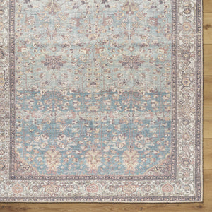 Bahram Vintage Flat Pile Washable Rug