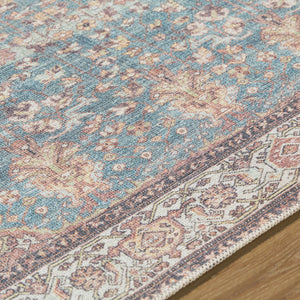 Bahram Vintage Flat Pile Washable Rug