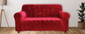 Floral Pattern Velvet Stretch Slipcover