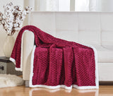 Decor&More Home Essentials Braided Sherpa Blanket