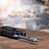 Multi-tool Bit Driver Extender - Compatible with Leatherman Skeletool/Surge/MUT/Wave Plus and Signal Bits set, Multitool Kit add-on accessory (420 Stainless Steel)