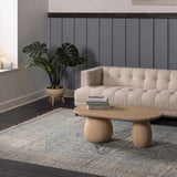 Byers Handmade Cotton-blend Aqua Rug