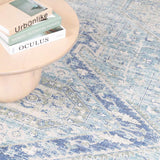 Byers Handmade Cotton-blend Aqua Rug