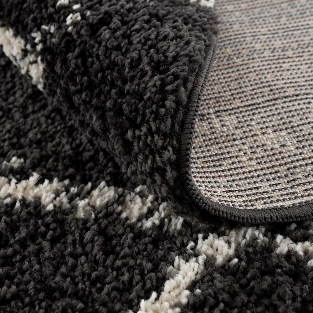 Wallagrass Black Moroccan Shag Rug