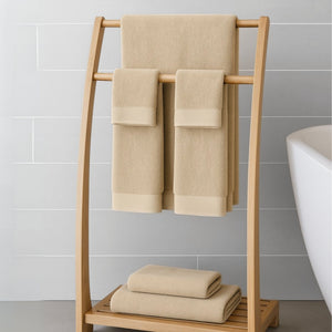 Bamboo Cotton Towel Set - Viscose from Bamboo + Cotton - 8pc - Champagne