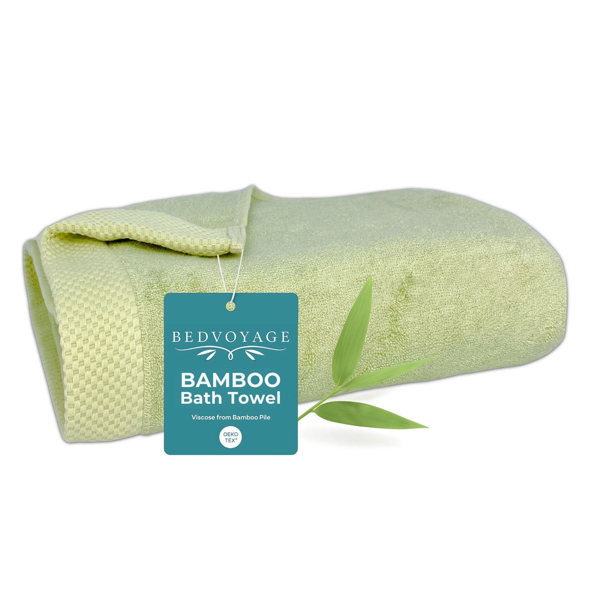 Bamboo Cotton Bath Towel - Viscose from Bamboo + Cotton - Sage