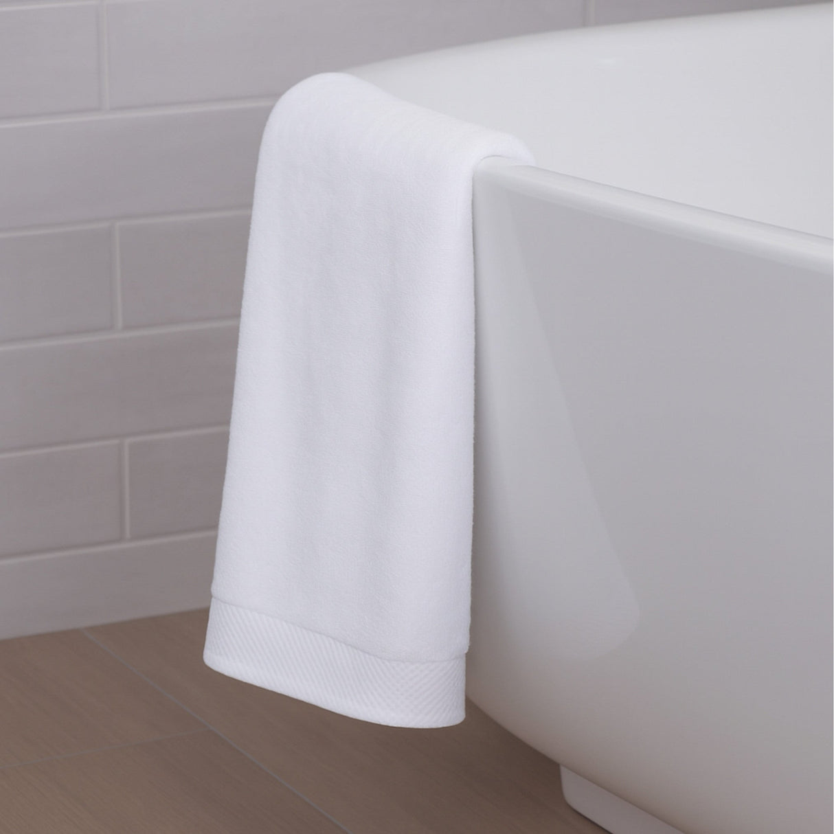 Bamboo Cotton Bath Towel - Viscose from Bamboo + Cotton - White