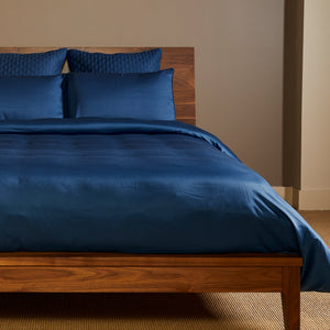 Bamboo Duvet Cover Set - 100% Viscose from Bamboo - 3pc - Indigo by BedVoyage