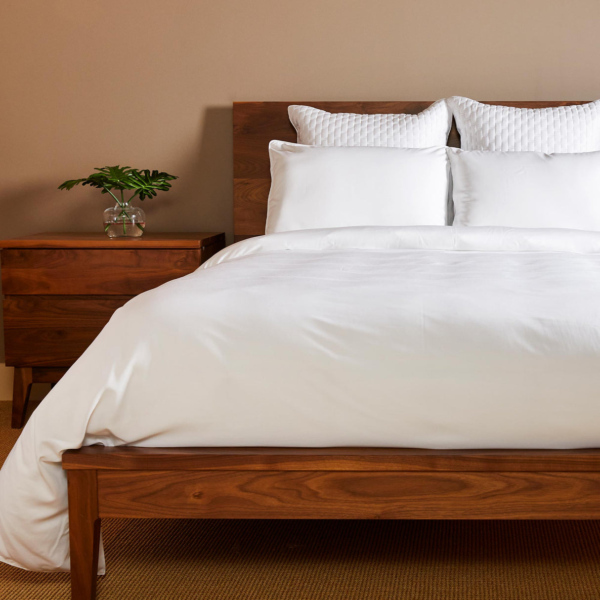 Bamboo Duvet Cover Set - 100% Viscose from Bamboo - 3pc - White by BedVoyage