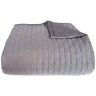 Bamboo Quilted Coverlet - 100% Viscose from Bamboo - Platinum by BedVoyage